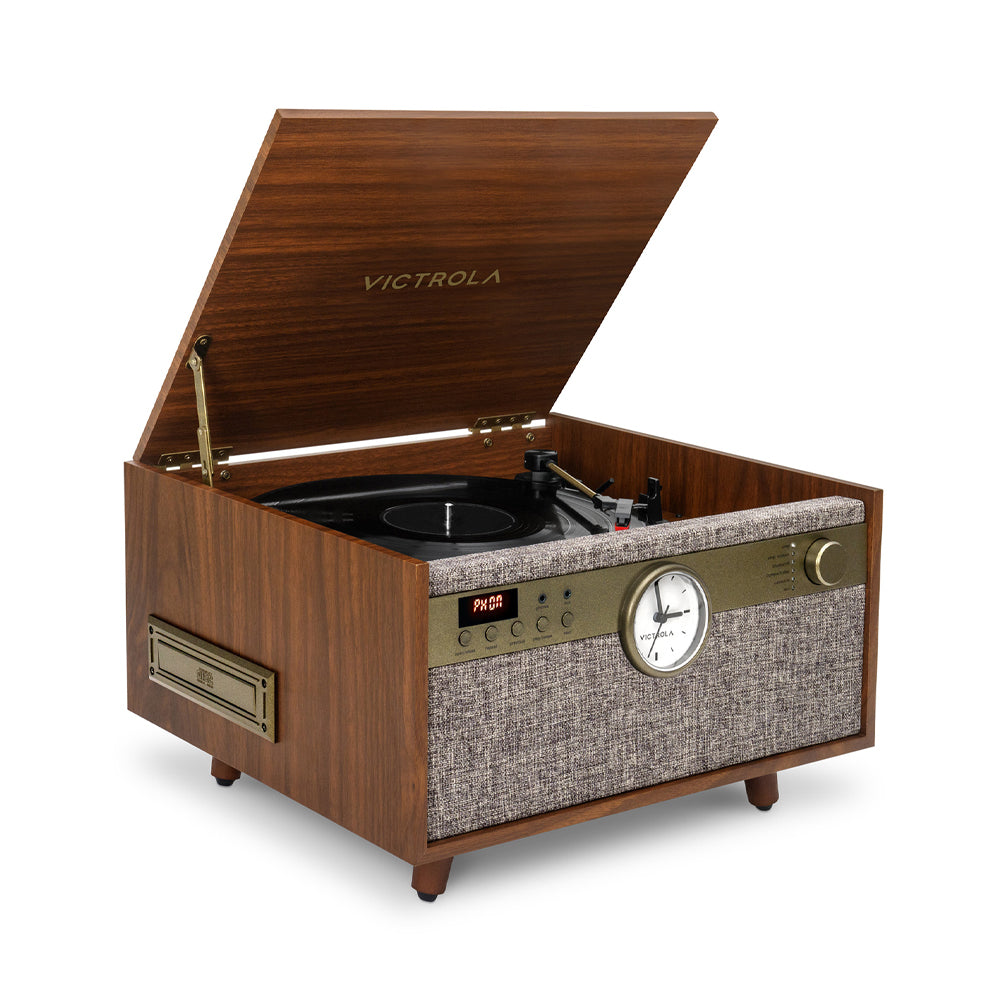 Victrola Century Signature -  6-in-1 Wood Record Player - Walnut