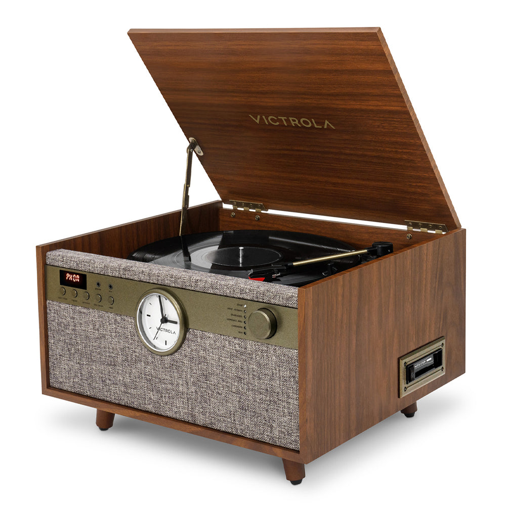 Victrola Century Signature -  6-in-1 Wood Record Player - Walnut