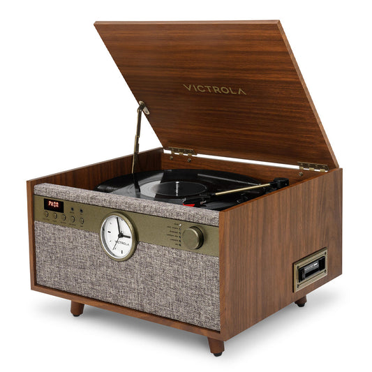 Victrola Century Signature -  6-in-1 Wood Record Player - Walnut