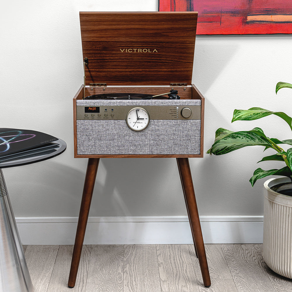 Victrola Century Signature -  6-in-1 Wood Record Player - Walnut