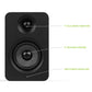 Kanto YU Passive 4" Speakers with 1" Silk Dome Tweeter and 4" Kevlar Woofer - Black, Pair