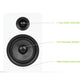 Kanto YU Passive 5.25" Speakers with 1" Silk Dome Tweeter and 5.25" Kevlar Woofer - White, Pair
