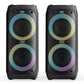Majority PS200 -Bundled Party Speaker 80w Bluetooth Karaoke-DJ-Party-PA System - Black