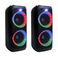 Majority PS200 -Bundled Party Speaker 80w Bluetooth Karaoke-DJ-Party-PA System - Black