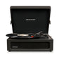 Crosley Voyager Bluetooth Portable Turntable - Black + Bundled Majority D40X Bluetooth Speakers - Black