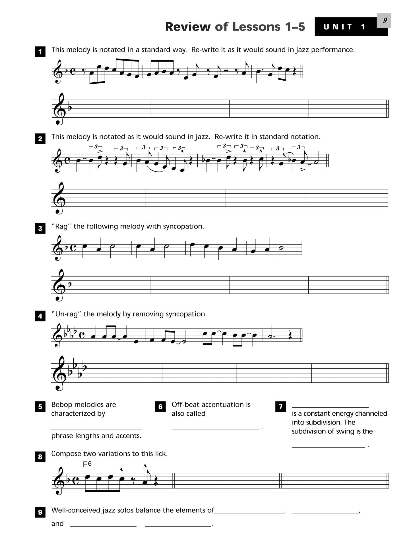 Alfred's Essentials Of Jazz Theory - Book 1 (Book/Cd)