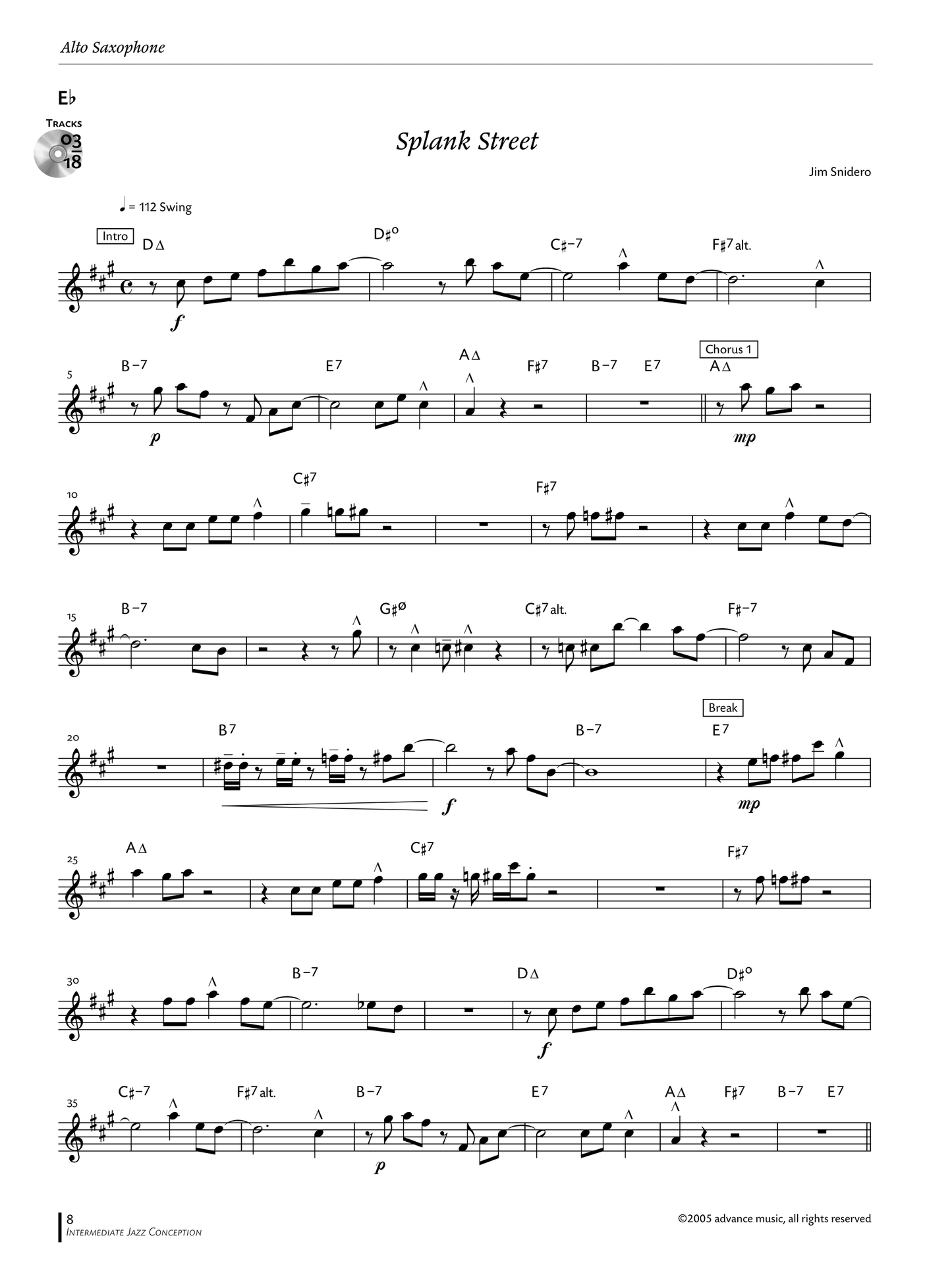 Jazz Conception - For Alto & Baritone Saxophone Book/Ola