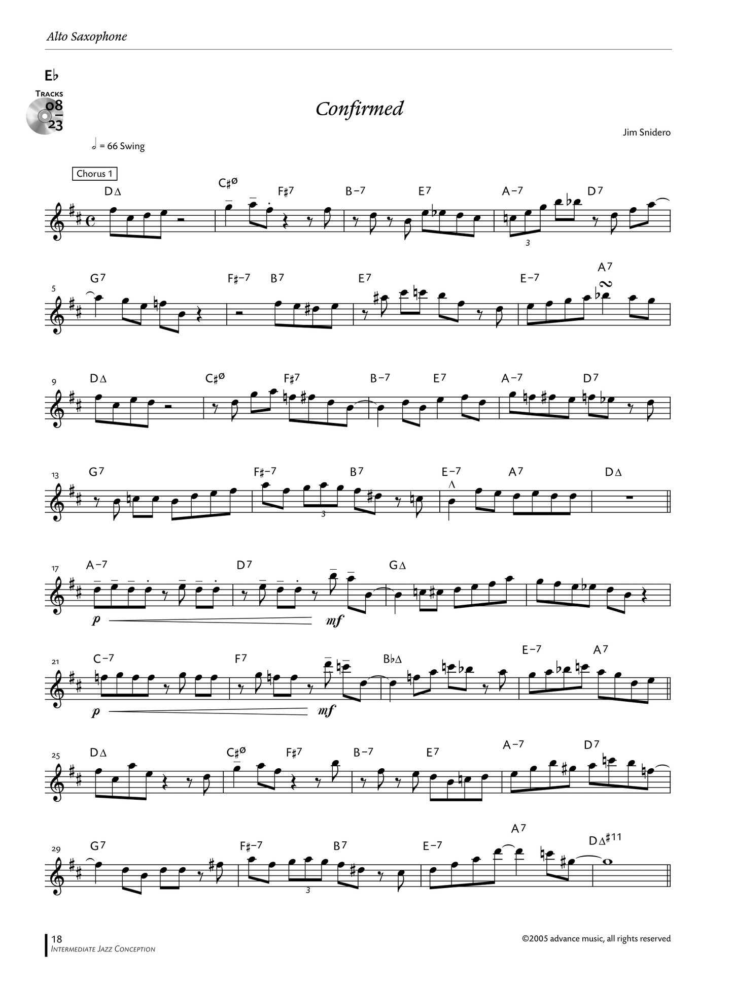 Jazz Conception - For Alto & Baritone Saxophone Book/Ola
