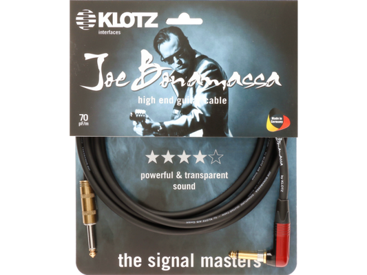 Klotz JBPSP Joe Bonamassa High End Guitar Cable with Right Angle Silent Plug - 3m