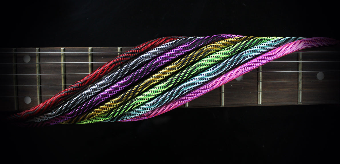 Kirlin IWB202WPP 20ft Premium Plus Wave Pink Guitar/Instrument Cable (Right Angle-Straight)