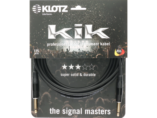Klotz KIK KG PRB Kik Pro Instrument Cable With Right Angle Metal Jack - Blue - 6m