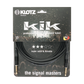 Klotz KIK KG PR Kik Pro Instrument Cable With Metal Jack - Black - 6m