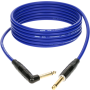 Klotz KIK KG PRB Kik Pro Instrument Cable With Right Angle Metal Jack - Blue - 6m
