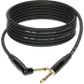 Klotz KIK KG PR Kik Pro Instrument Cable With Right Angle Metal Jack - Black - 3m