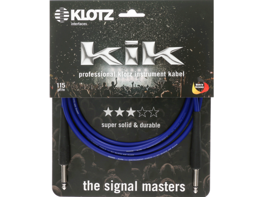 Klotz KIK SW Kik Pro Instrument Cable Black - 6m