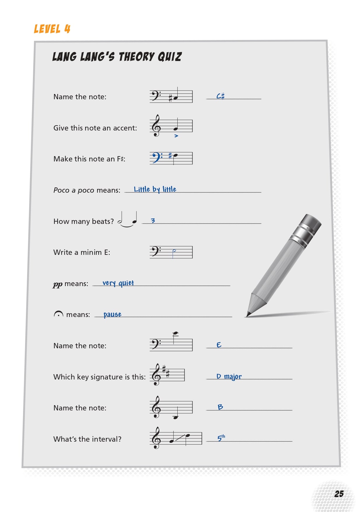 Lang Lang Piano Method - Level 4 Book (Book/Ola)