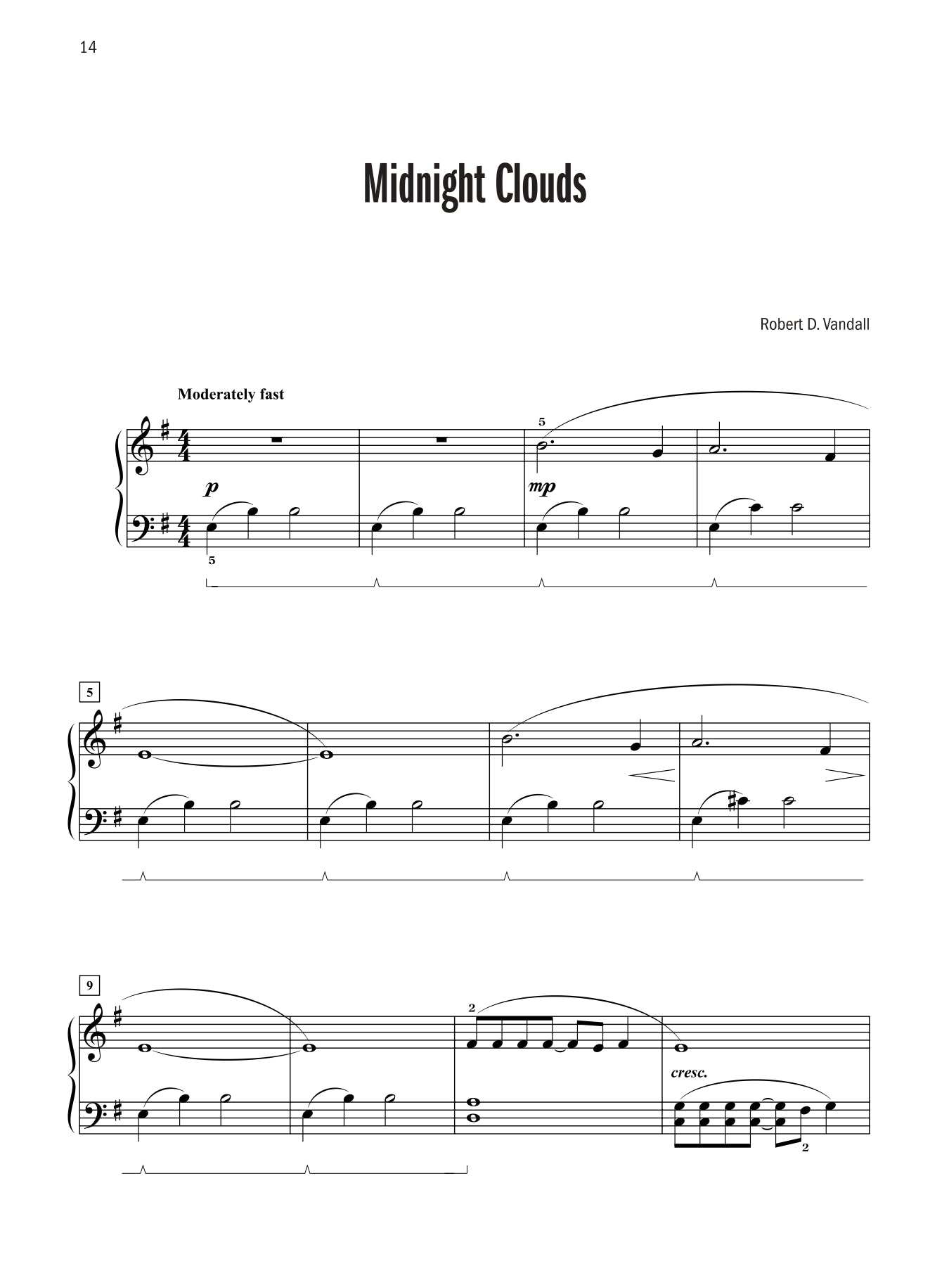 Vandall - Celebrated Lyrical Piano Solos - Book 1