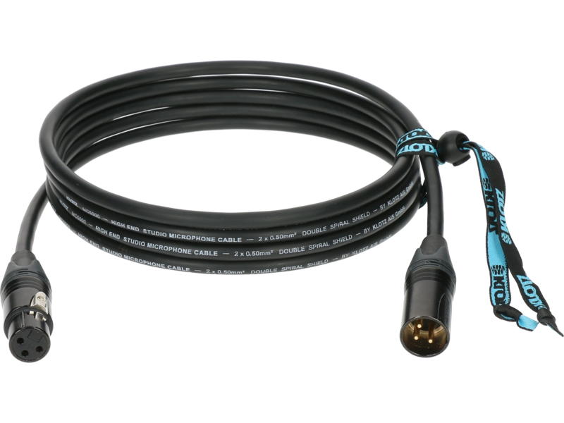 Klotz M5 N M5 Supreme Microphone Cable With Double Shielding And XLR By Neutrik - 3m