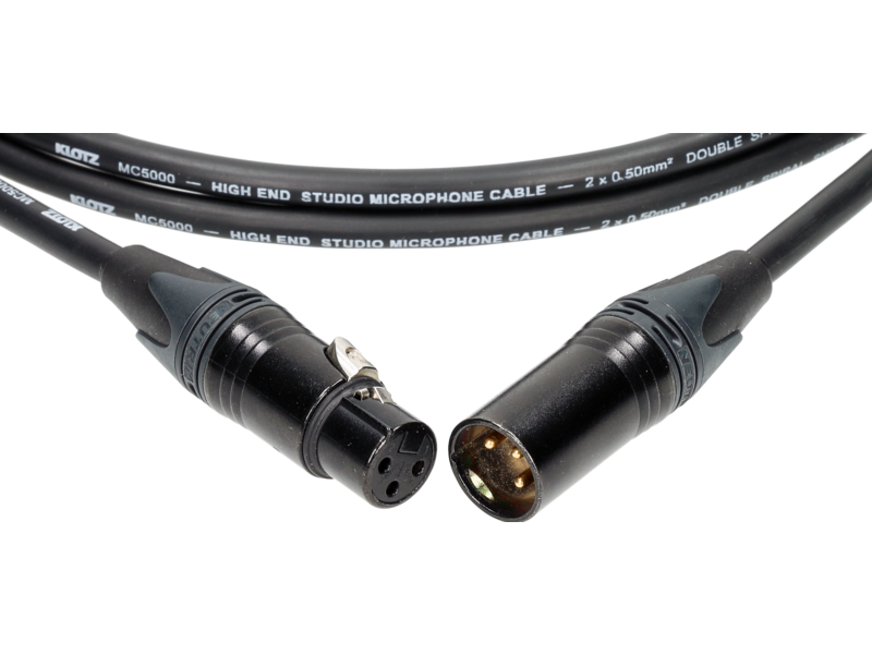Klotz M5 N M5 Supreme Microphone Cable With Double Shielding And XLR By Neutrik - 3m