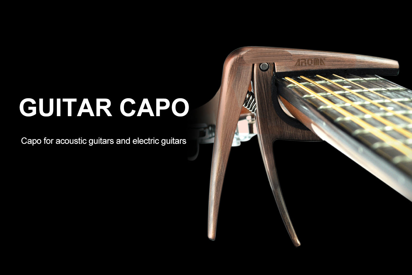 Aroma AC01 Acoustic/Electric Capo - Silver