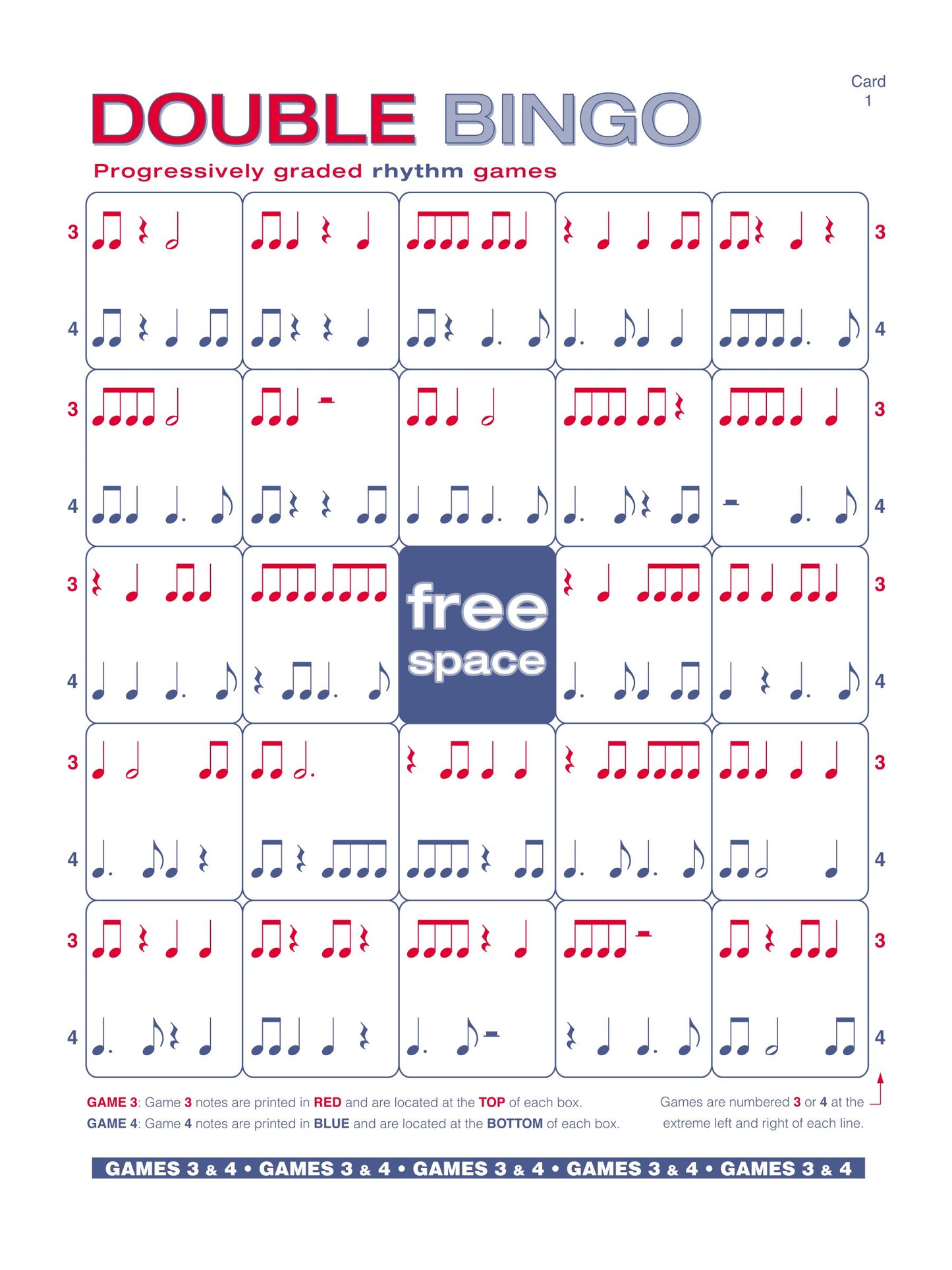 Alfred's Essentials Of Music Theory - Rhythm Double Bingo Book