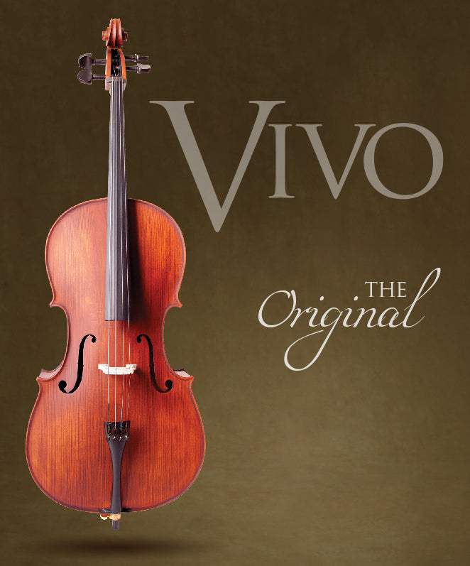 Vivo 1/4 Cello Student Outfit with Bow & Padded Carry Bag (Beginner Cello)