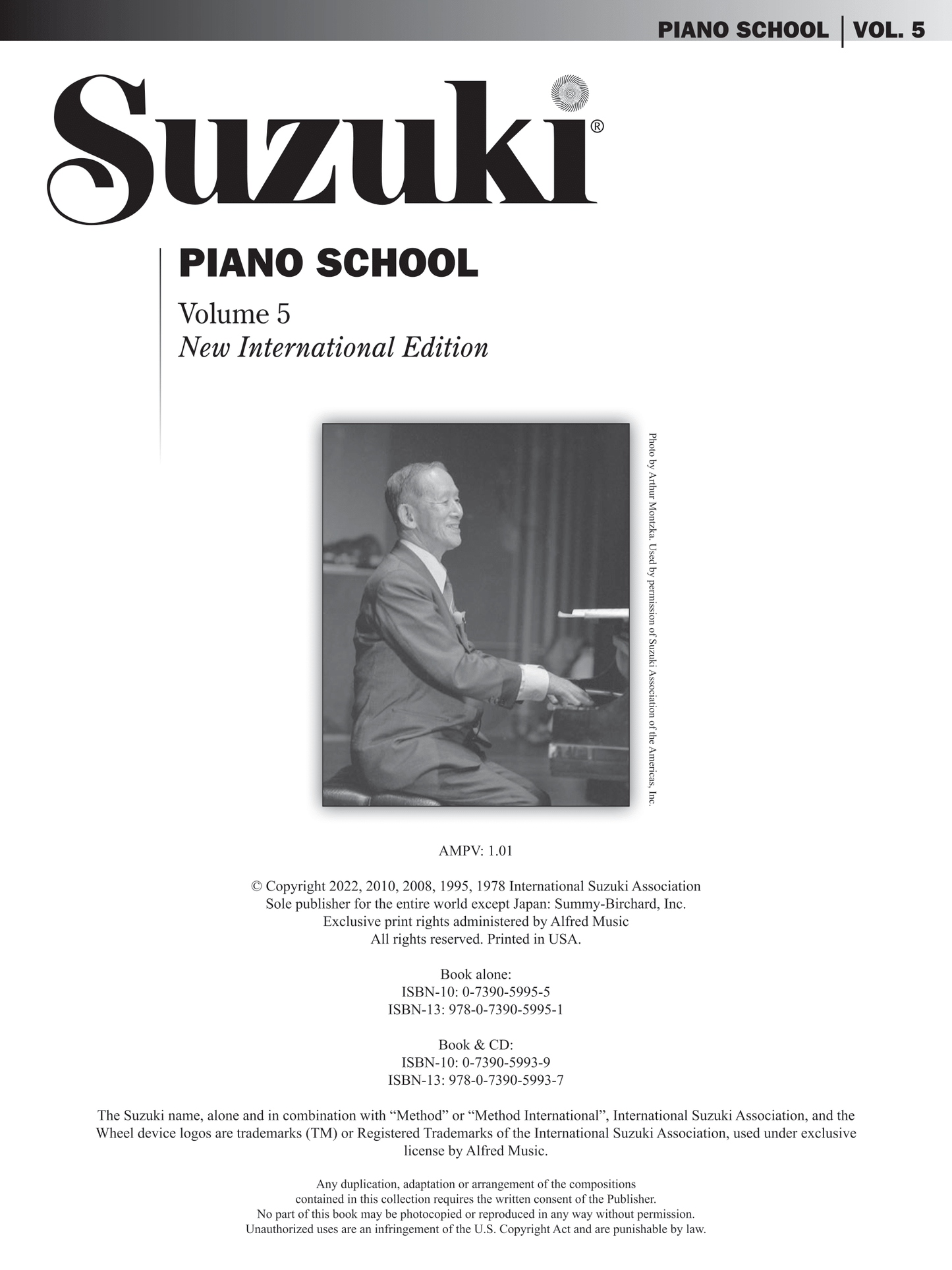 Suzuki Piano School - Volume 5 Book/Cd (International Edition)