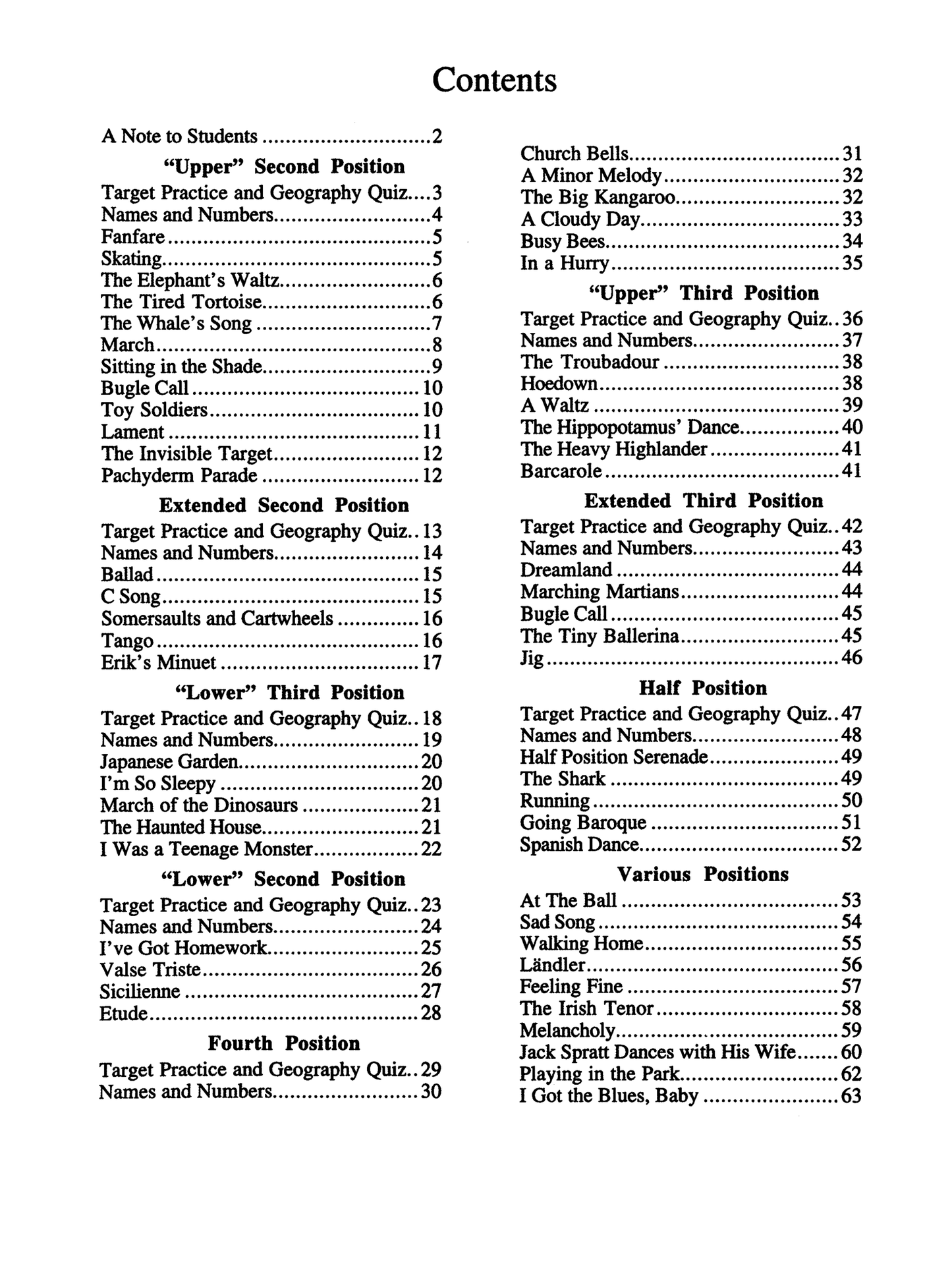 Rick Mooney - Position Pieces For Cello Book 1