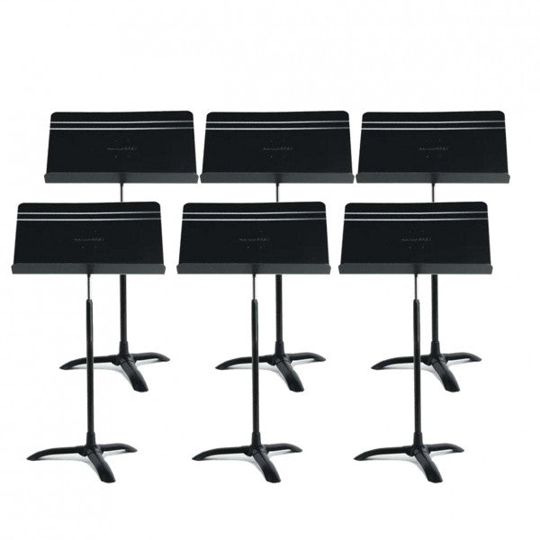 Manhasset Symphony Concertino Short Shaft Music Stand In Black - Box Of 6 Stands Musical Instruments