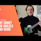 Flight Comet EQ-A Blue Tenor Electro Acoustic Ukulele with Premium Gig Bag (Early Jan Arrival)