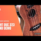 Flight DUC323 Concert Electro Acoustic Ukulele with Padded Gig Bag