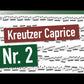 Kreutzer - 42 Studies or Caprices For Violin Book