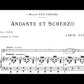 Louis Ganne - Andante Et Scherzo Flute with Piano Accompaniment Book