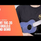 Flight TUC-35 Blue Travel Concert Ukulele with Gig Bag