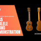 Flight LUS5 Solid Mahogany Concert Scale Long Neck Soprano Ukulele with Padded Gig Bag
