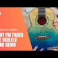Flight A10FM Faded Blue 10th Anniversary Tenor Ukulele with Deluxe Padded Gig Bag