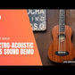 Flight Dubs Electro Acoustic Bass Ukulele with Padded Gig Bag