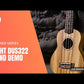 Flight DUS322 Soprano Ukulele Zebrawood with Padded Gig Bag