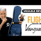 Flight - Vanguard Solid Body Electric Ukulele Transparent Black with Deluxe Padded Gig Bag