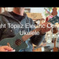 Flight DUC380 CEQ Topaz Electro Acoustic Concert Ukulele with Gig Bag