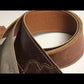 Franklin 3" Jackson Hole Chocolate Aged Leather Guitar Strap
