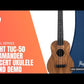 Flight Walnut Travel Concert Ukulele with Salamander Rosette & Gig Bag