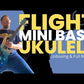 Flight - Mini Bass Solid Body Electric Bass Ukulele with Padded Gig Bag (New Release)