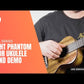 Flight Phantom EQ-A Tenor Ukulele With Deluxe Padded Gig Bag (1 Left in Stock)