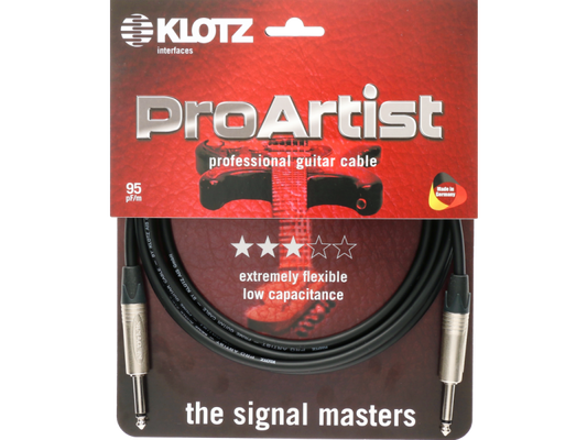 Klotz PRON-PP Pro Artist Professional Guitar Cable With Neutrik Jacks - 6m