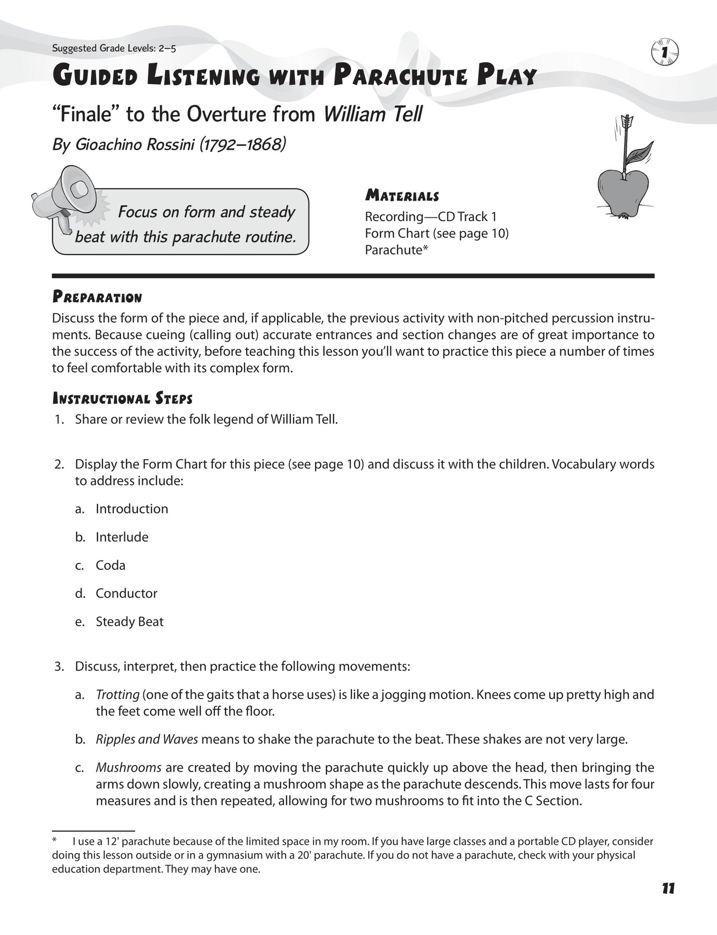 Parachutes and Ribbons and Scarves, Oh My- Teacher's Classroom Pack