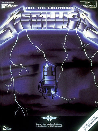 Metallica - Ride The Lightning Guitar Tab Book