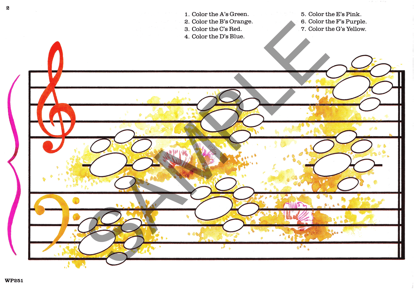 The Bastian Piano Library - Note Designs: A Colouring Note Speller Book