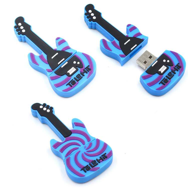 Blue Electric Guitar USB Memory Stick 16GB