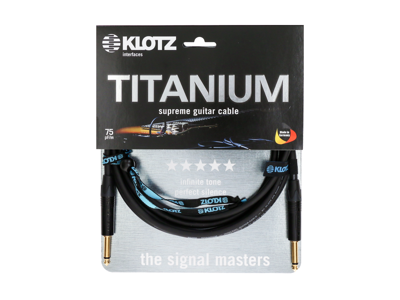 Klotz TI PP Titanium Supreme Guitar Cable - 6m